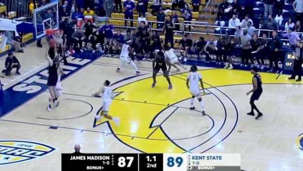 James Madison scored five points in 3.8 seconds to force overtime vs. Kent state